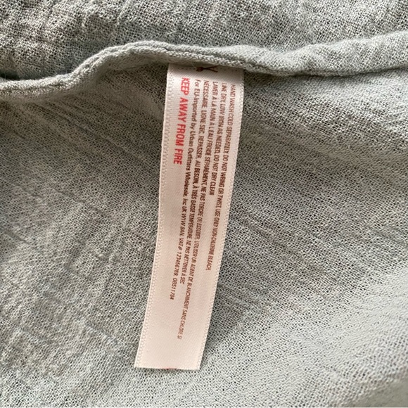 Free People Seafoam Green Blue Crochet Trapeze Asymetrical Mini Dress XS - Picture 10 of 13